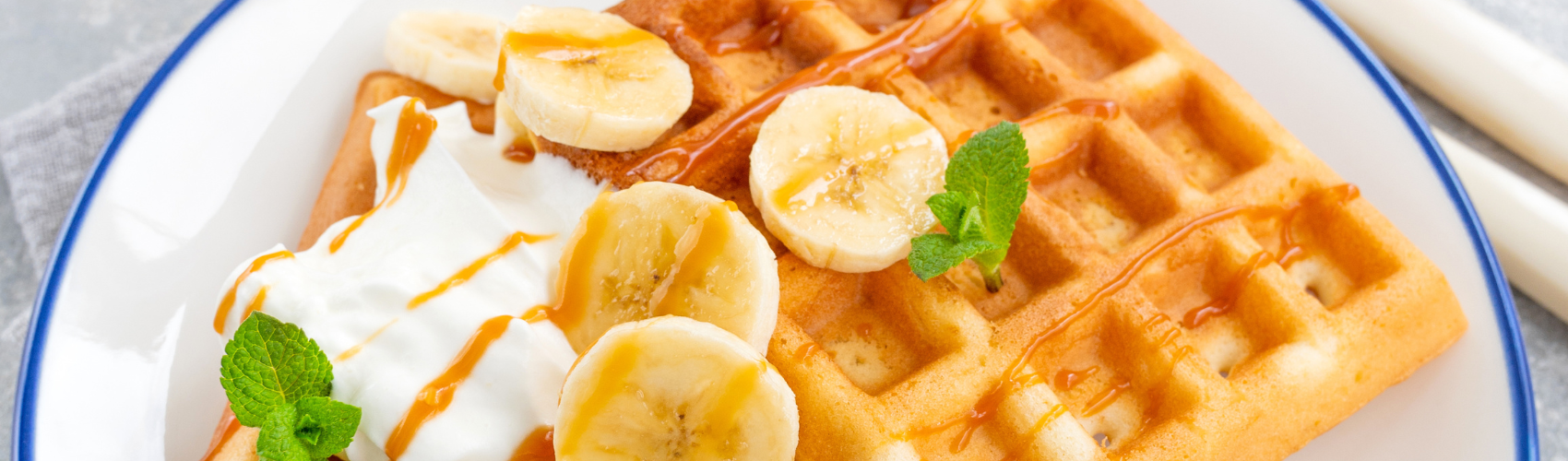 Waffles de plátano maduro (o macho)